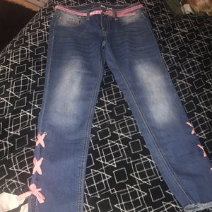 NEVER WORN GIRLS JEANS SIZE 12